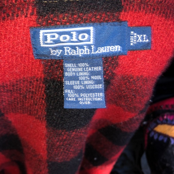 Ralph Lauren Leather Fringe Buffalo check jacketXL - Picture 2 of 6